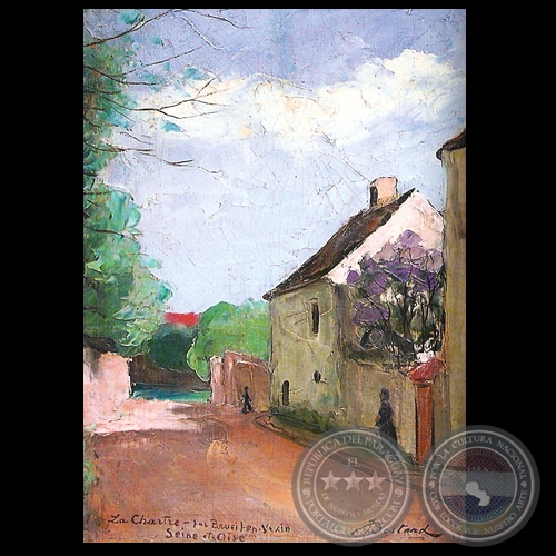 LA CHARTRE – PAR BRUEITEN YEXIN, 1929 - Óleo de JAIME BESTARD